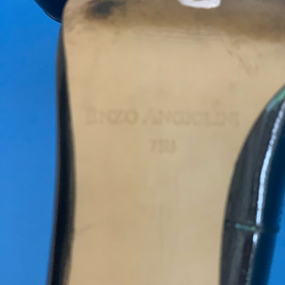 Enzo Angiolini Size 7 . 5 Black Peek a Boo with a Bow Pump - Picture 9 of 12